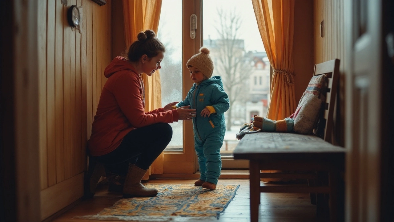 Как одеть детей в холодную погоду: слои, материалы и таблица температур (2025)